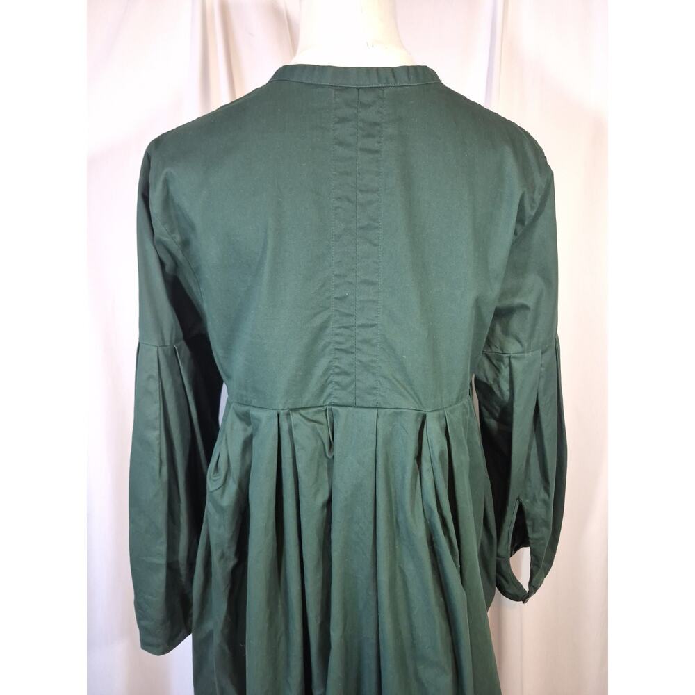 COS Minimalist Poplin Green Cotton Shirt Dress US 6 - Picture 10 of 12